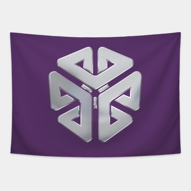 SGI metallic emblem - no text Tapestry by CCDesign