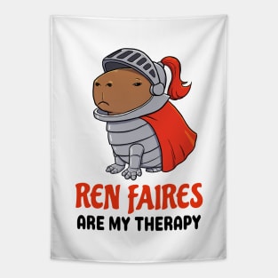 Ren Faires are my therapy Capybara Tapestry