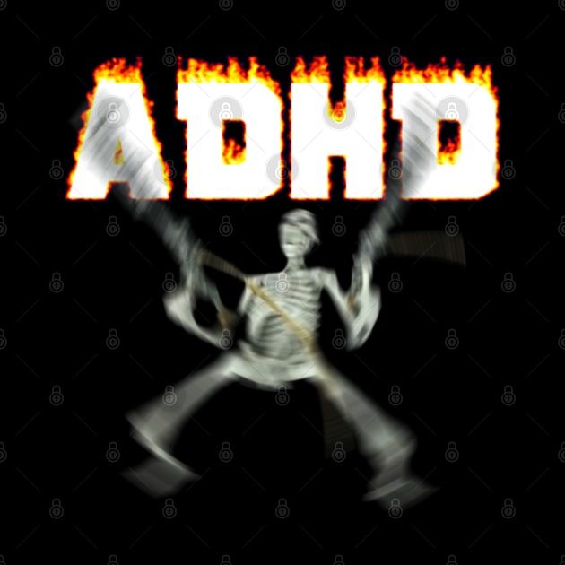 ADHD Skeleton Meme by swankyswamprat