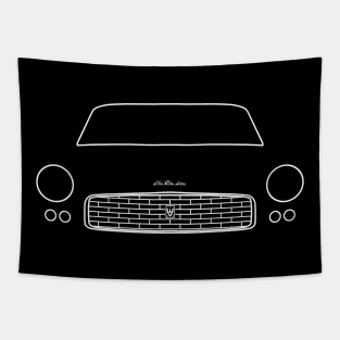 Triumph Italia 2000 Coupé classic car outline graphic (white) Tapestry