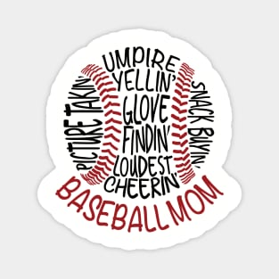 Baseball Mom 2 Magnet