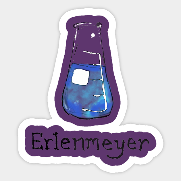 Erlenmeyer flask - Chemistry - Sticker