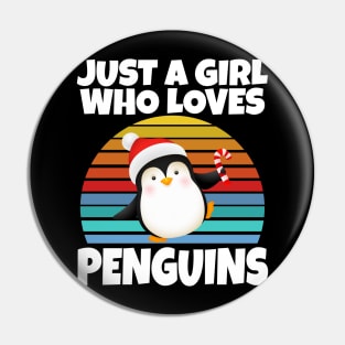 Just a girl who loves penguins Pin