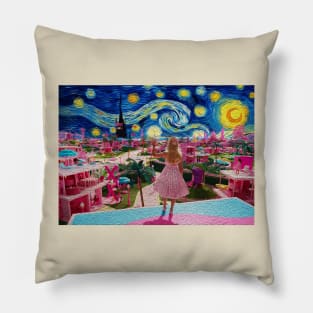 Van Gogh Style Barbie Pillow