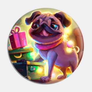 Cute Pug Drawing Pin