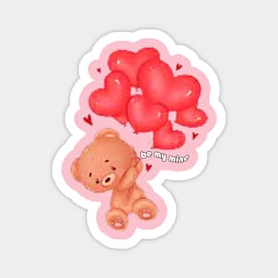 little bear carrying balloons Magnet