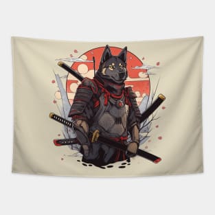 samurai dog Tapestry