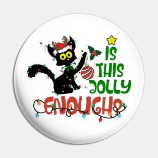 Is this Jolly Enough ? Black Cute Cat Pin