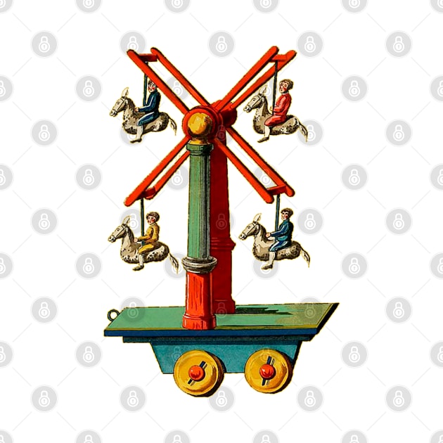 Vintage toy Ferris wheel carousel by Marccelus