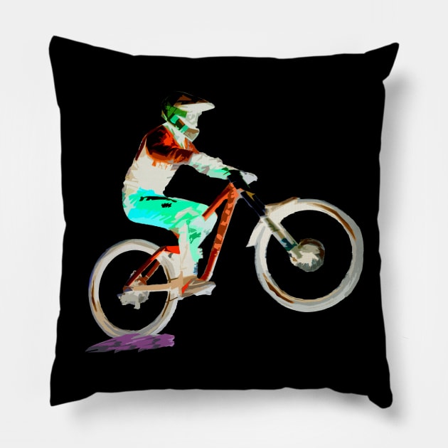 mtb Pillow by rickylabellevie