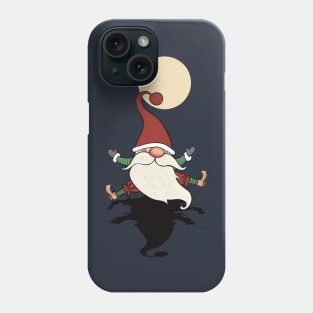 Happy Santa in the fullmoon light Phone Case