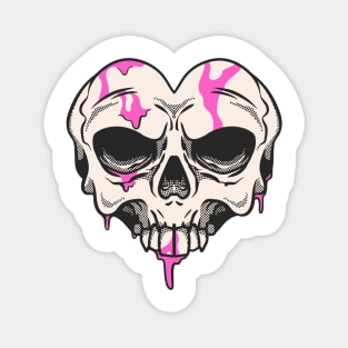 skeleton valentine, heart Magnet