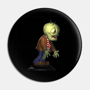 4D zombie monster Pin