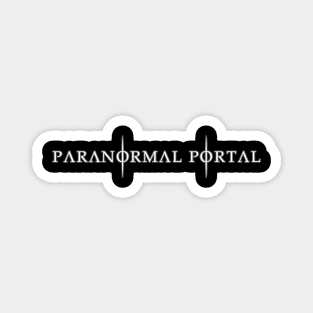 Paranormal Portal logo - white Magnet