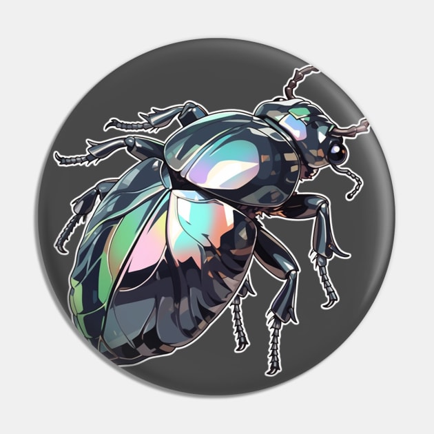 Metalic Beetle Pin by DarkSideRunners