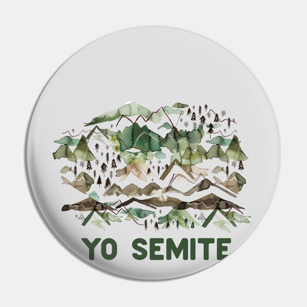 Yo semite Pin by ninoladesign