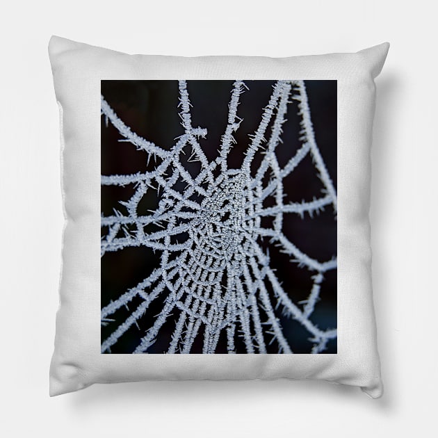 Frozen Web Pillow by Nigdaw