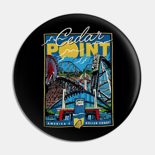 CEDAR POINT VIBES AMERICA’S ROLLER COAST Pin