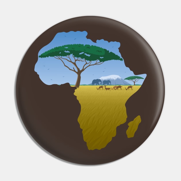 Africa Map Landscape 2 Pin by Malchev