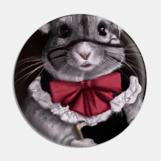 Librarian Chinchilla Pin