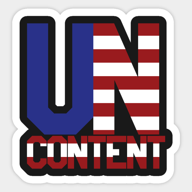 Uncontent Clothing - Politics - Sticker