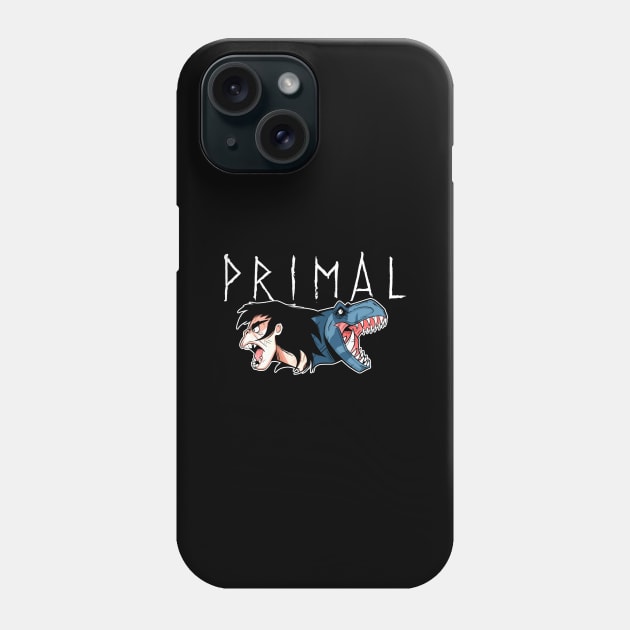 Primal Profile (Black Print) Phone Case by Nerdology