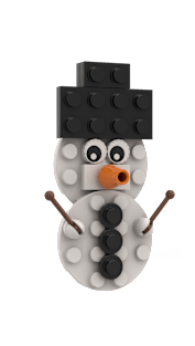 Let It Snow - Brick Snowman Magnet