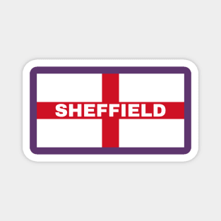 Sheffield City in English Flag Magnet