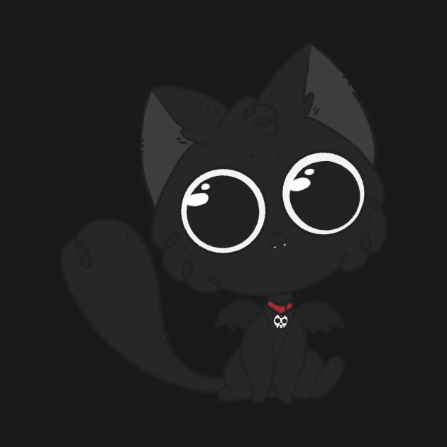 Vampire bat cat by IcyBubblegum