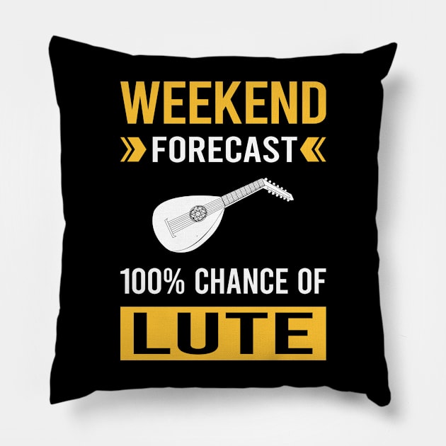 Weekend Forecast Lute Pillow by Good Day