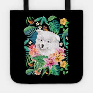 Tropical Samoyed Puppy Tote