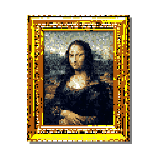 8-Bit Mona Lisa by GrumpyVulcan