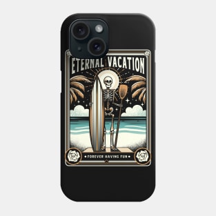 Forever Vacation Funny Skeleton by Tobe Fonseca Phone Case