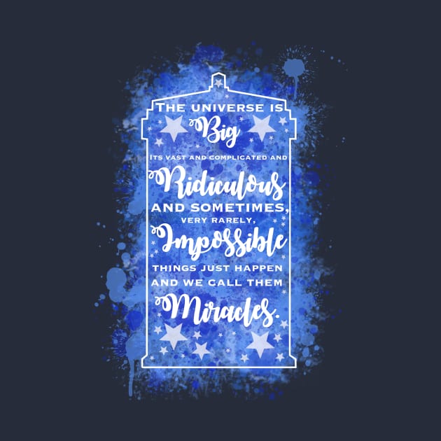 Tardis Miracle Typography by selandrian