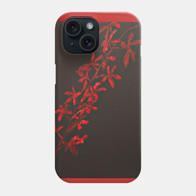 Red Orchids Phone Case by Michela's Store