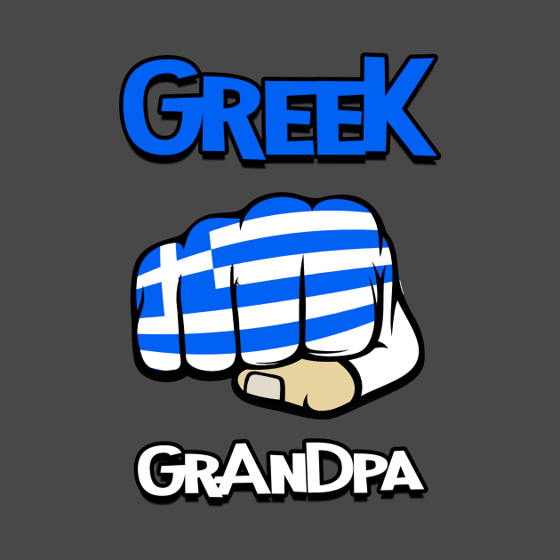 Greek Grandpa. Cool Greek Flag by Jakavonis