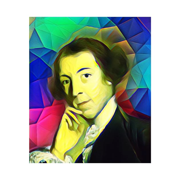 Horace Walpole Colourful Portrait | Horace Walpole Artwork 7 by JustLit