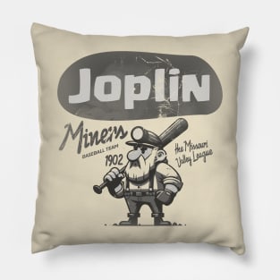 Defunct Joplin Miners Baseball Team Pillow