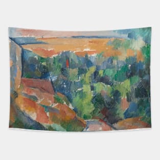 The Bend in the Road by Paul Cezanne Tapestry