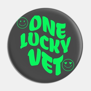 One Lucky Vet St Patrick's Day Pin