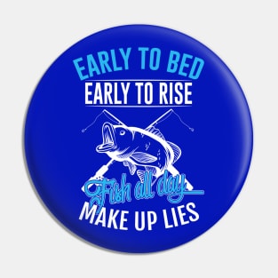 Early to Bed - Fish All Day Pin