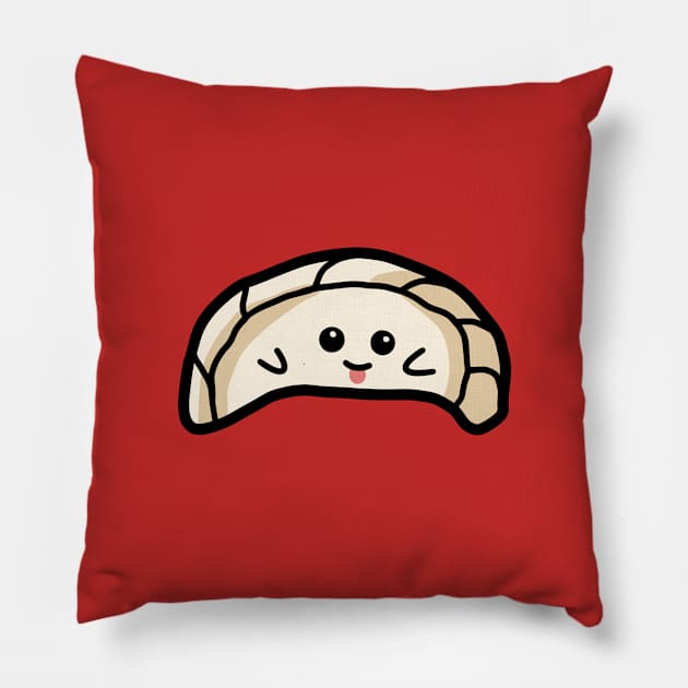 Cheeky Empanada Kawaii Dumplings Pillow by Chigurena