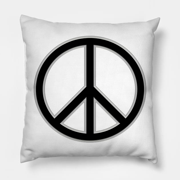 Peace Sign 4 Pillow by LahayCreative2017