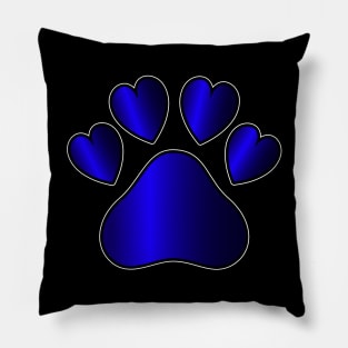 Dog Paw Heart Toes Love Pillow