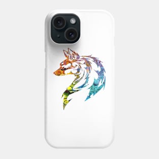 Trippy Tribal Wolf/Fox Phone Case