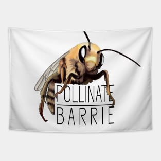 Pollinate Barrie Logo (Longhorn Bee) Tapestry