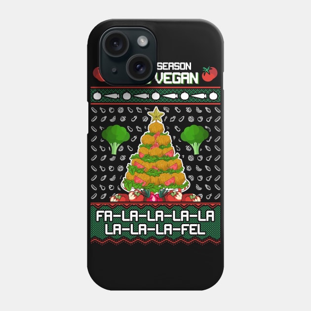 Funny Vegan Christmas Sweater Phone Case by KsuAnn