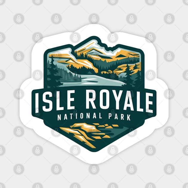 Isle Royale National Park US Michigan Magnet by Perspektiva