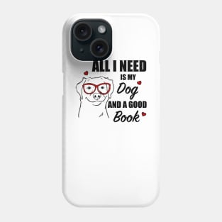Dog Lover, Book Lover, Dogs and Books Phone Case