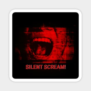 Horror Lover Gift Silent Scream Halloween Magnet